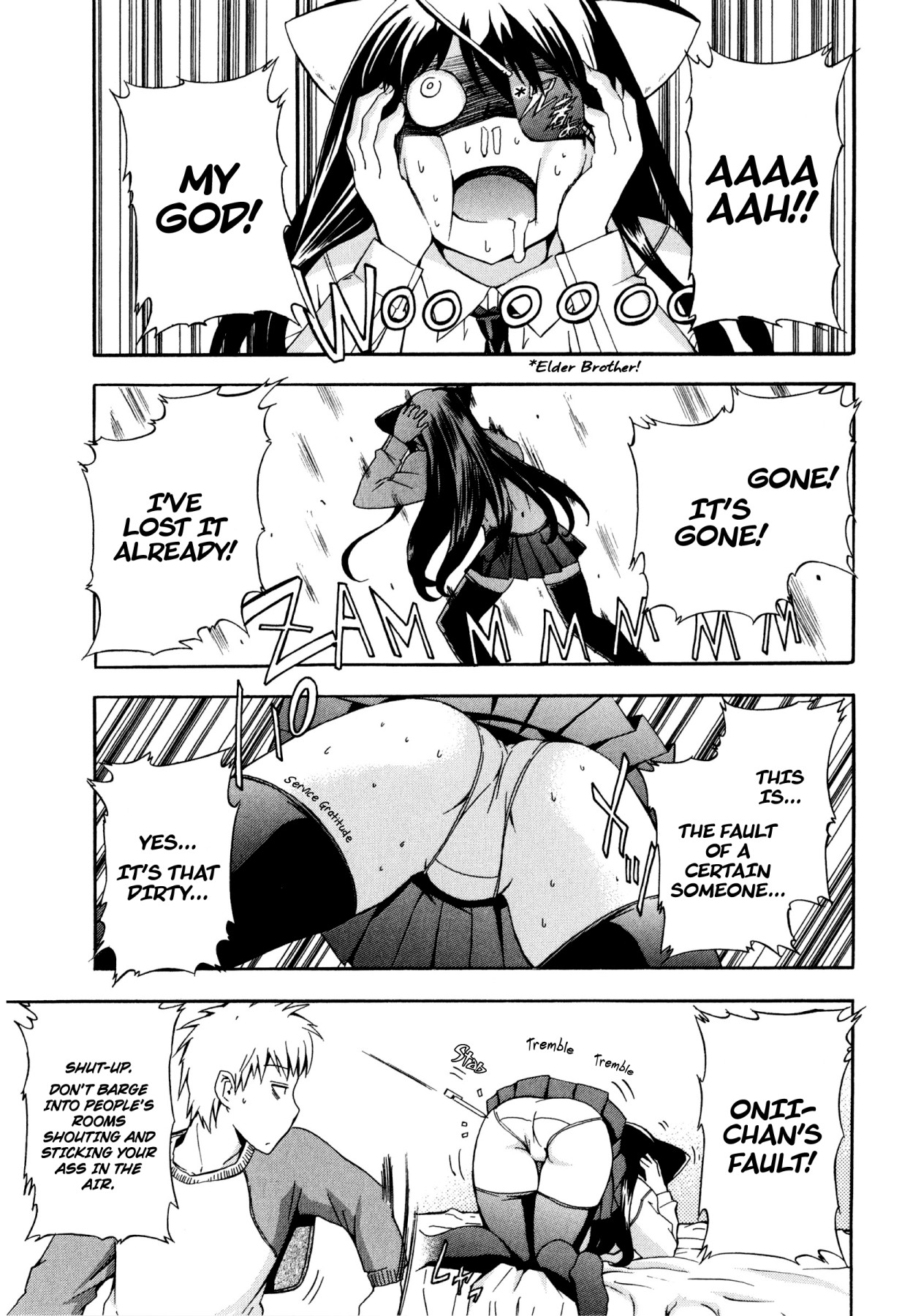 Hentai Manga Comic-My Fucked-in-the-Head Younger Sister Comes in, Wearing Cat Ears and an Eyepatch-Read-1